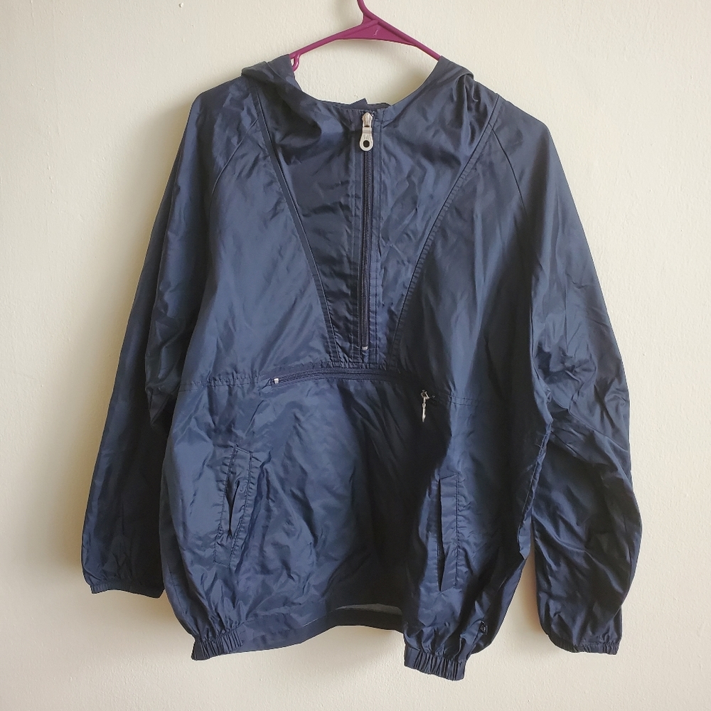 GAP Navy Windbreaker Rain Jacket Nylon Kids